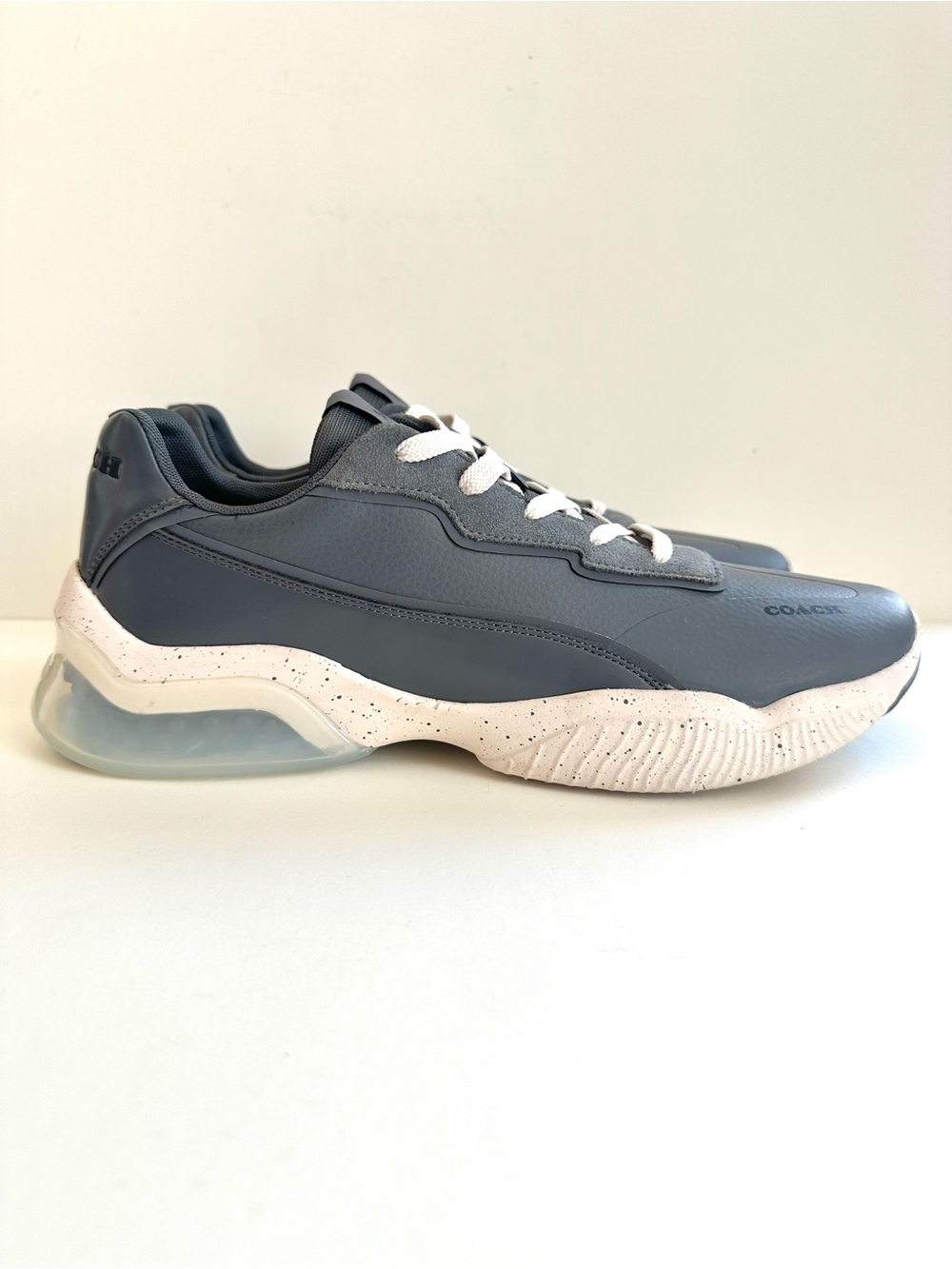 COACH MENS CITYSOLE RUNNER INDUSTRIAL GREY TRAINERS ATHLETIC SNEAKERS NEW! Sz12D - Picture 4 of 15